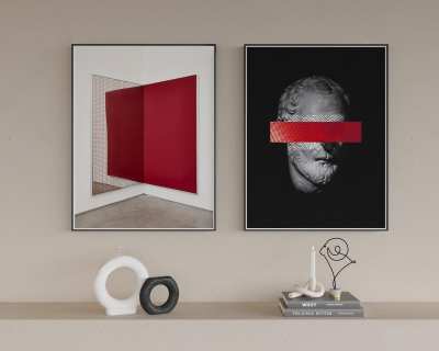 现代装饰画3D模型下载